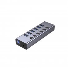 6口usb3.0 集线器带SD/TF读卡器 USB-B 转 USB3.0-A HUB