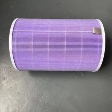 HEPA圆筒空气滤网 标准件滤芯抗菌滤芯复合滤网 定制品牌桌面空气净化器滤芯
