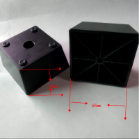 供应85*50黑色方形塑胶沙发脚厂家