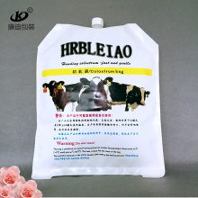 牧场无菌牛奶袋定制印刷 耐低温犊牛初乳灌服吸嘴袋 异形储奶共挤PE袋