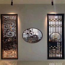 南 京门窗装饰室内壁画设计铜屏风隔断加工定制厂家YX-627