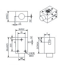 RFTYT供WG1622B系列6.0-18.0GHz微带线嵌入式隔离器厂家定制发货