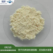 “争光”牌ER 210是一款精制后处理的大孔结构苯乙烯系高纯阴离子交换树脂，该产品具有特定的孔径、高转型率