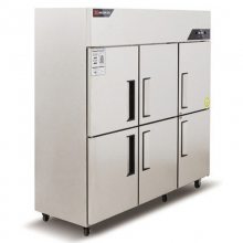 金松六门冷冻柜QB1.6L6U-F 商用直冷冷冻冰箱 6门不锈钢厨房冷柜