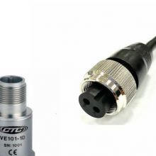 军规 2-pin MIL-C-5015铠装线 风力加速度传感器连接器 振动插头