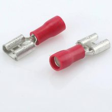 厂家供应 加铜套冷压接线端子 FDD1.25-250D 绝缘护套PVC母插端子
