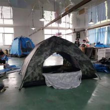 防雨双人迷彩自动帐篷 双人双层速开帐篷便捷式双层防雨帐篷