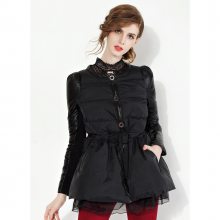 深圳2019新款修身棉衣女中長款加厚連帽女裝韓版羽絨棉服外套***折扣批發(fā)