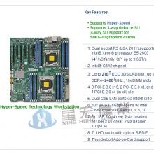 ΢X10DAX ͼιվ˫·3·Geforce SLI֧˫GPUԿ