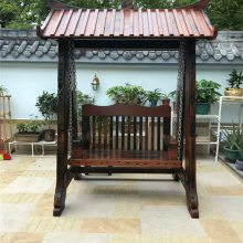 老船木實木搖椅躺椅逍遙椅雙人秋千吊椅搖籃椅室內(nèi)家用