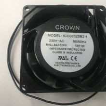 台湾惯展CROWN 8025 8CM IGE08025B2H 230V 13/11W 交流散热风扇