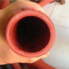红色耐油大口径硅胶管 煤矿螺旋钢丝增强胶管 钢厂内衬陶瓷排污管
