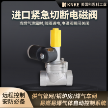 科恩科KNKE 进口燃气紧急切断阀 0.4mpa防爆型DN150天然气电磁阀选型