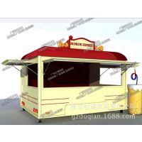 金属户外移动餐饮岗亭,户外商亭,钢木小卖部 奶茶茶餐厅售卖部