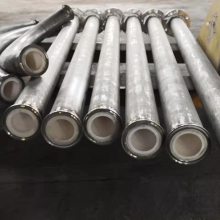 淄博陶瓷厂供应耐磨陶瓷管道 贴片式 焊接式 套管式氧化铝陶瓷管道