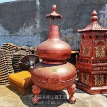 昇顺法器生产铸造道观烧纸炉 道教炼丹炉 神庙铸铁聚宝盆