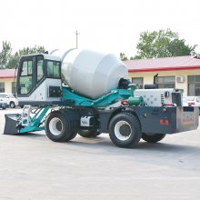 混凝土上料自动搅拌车4方移动式自上料搅拌机经久耐用