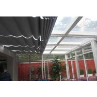 厂家安装威海玻璃顶遮阳 阳光房电动遮阳帘