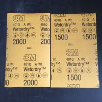 原装3M401Q水砂纸 漆面玻璃抛光汽车打磨美容沙皮2000目1500号
