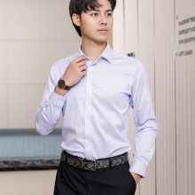 阳江弹力修身衬衣竹纤维男女同款职业装短袖工作服商务工装长袖