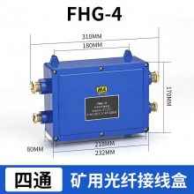 矿用二进二出光纤接线盒 额定 1A60V 煤矿井下通讯布线配件