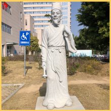 古代人物石雕花岗岩石材华佗雕刻历史名人浮雕福建工厂定做加工