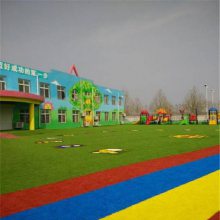 山东幼儿园专用人造草皮，人造草坪铺装 ，幼儿园假草皮，儿童防护草