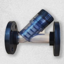 PVC法兰过滤器 塑料Y型过滤阀 PVC过滤器 透明法兰过滤器