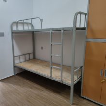 永固铁床厂家供应上下铺铁架床 双层学生宿舍床