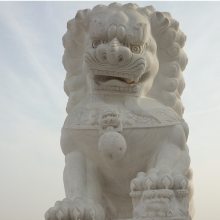 加工汉白玉石狮子 中国石狮子 供应大理石狮子