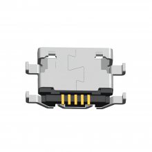 小米max尾插micro母座 反向5p沉板0.82mm 四脚插板平口麦克USB接口