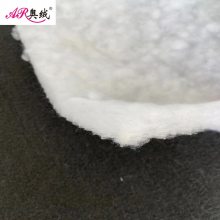 山东奥绒厂家定做纤维球制成絮片 超保暖球状棉絮片厂家