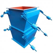 单层双层重锤翻板阀除尘锁气卸灰阀 手动电动气动卸料阀