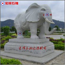 惠安手工艺石雕大象/花岗石灵气大象好品质