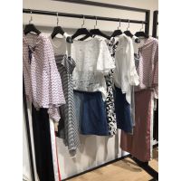 上海品牌折扣女装摩凡19夏女装批发一手货源专柜正品轻熟连衣裙