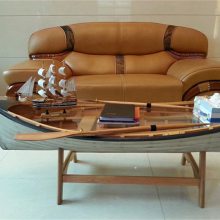 出售纯手工制作欧式沙发木船 室内家居摆饰物品 两头尖装饰船 私人定制船