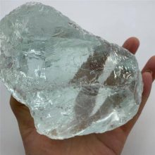 园林造景用玻璃块 玻璃水晶石 3-5公分大号白色透明玻璃块