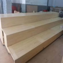 伸缩三层合唱台 中学生合唱阶梯台 樟子松木合唱台