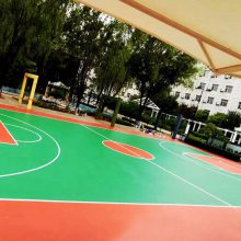 小区专业施工塑胶地坪塑胶跑道篮球场