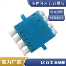 光纤耦合器 LC-LC双工电信级光纤连接器适配器对接头法兰盘小方头