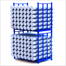 定制钢制堆垛式货架 固定堆叠架 适用于家纺面料纺织毛皮等行业