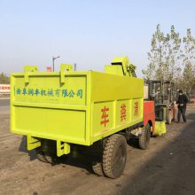 牛棚里牛屎清理车 柴油型柴油自走式刮粪车 润丰 江苏牛舍里粪污清理车