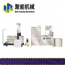 半自动豆腐干机生产线 时产200斤豆干机 商用两联磨浆机厂家