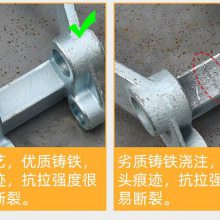 液压叉车小轮轮架优质铸造与劣质铸造区别