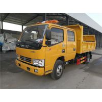 工程黄 东风双排座自卸车 玉柴发动机厂家直销
