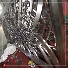 黑色烤漆屏风 氟碳喷涂工艺屏风 定做黑色不锈钢喷漆屏风