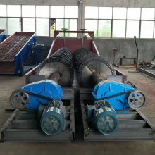 出售加厚螺旋洗砂机 石粉黄沙脱泥洗砂 大型双轴泥沙分离绞龙洗沙机