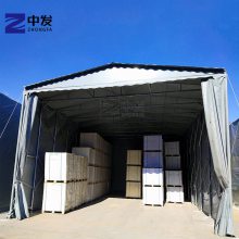 厂房物流户外帐篷 承接大型推拉棚 大排档推拉篷美观大方