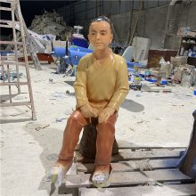 玻璃钢仿真人物雕塑 玻璃钢苏东坡人物雕像 云浮厂家定制