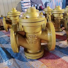 上海森工法兰锅炉回水自动启闭阀不锈钢芯启闭KTH41X-16启闭阀厂家直销